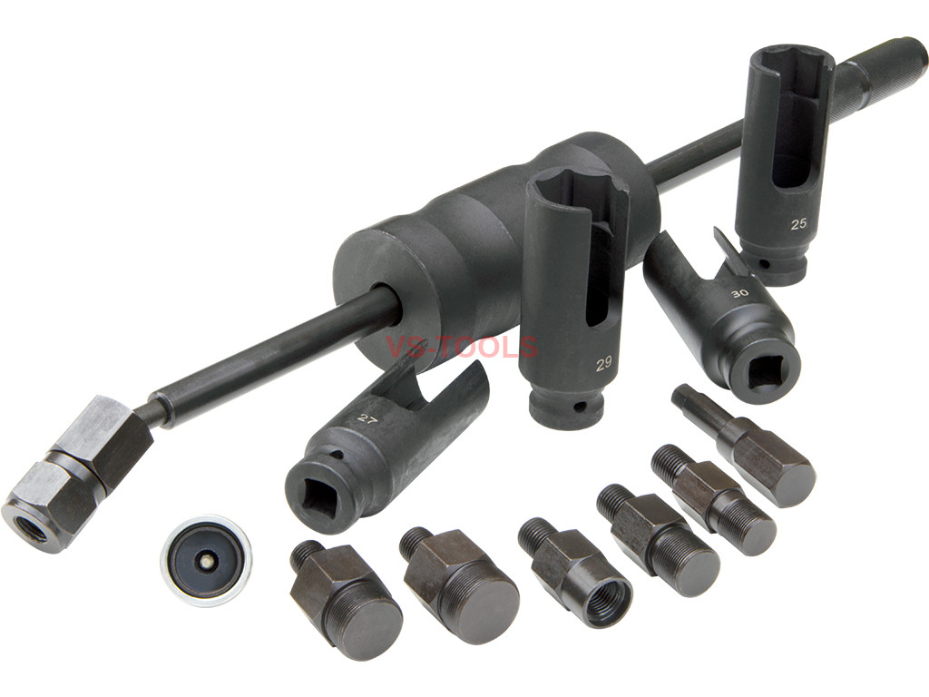 14pcs Diesel Injector Extractor Remove Adaptor Puller Slide